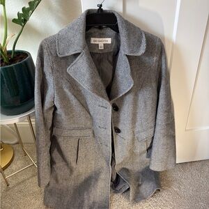 Liz Claiborne Black and White Herringbone Jacket